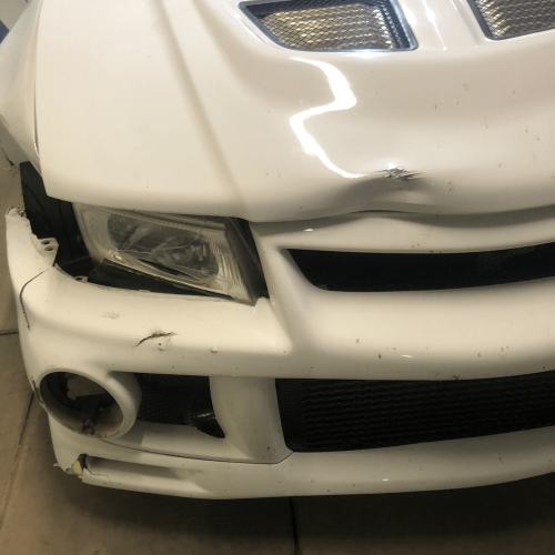 mitsubishi evo bodywork repair at dd autoworks (3)